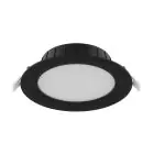 Noxion LED Downlight Hera Flat Recessed Black 21W 2400lm 100D - 827-830-840 CCT | 214mm - Cutout 200mm